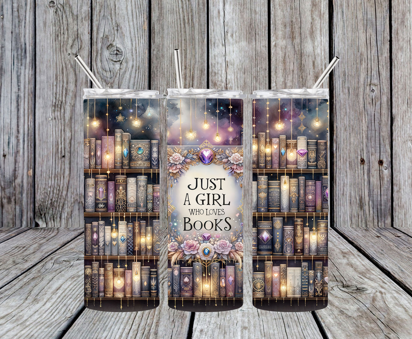 Just a Girl Who Loves Books 20oz Tumbler