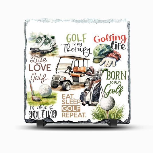 Golf Design 1 Printed Rock Slate
