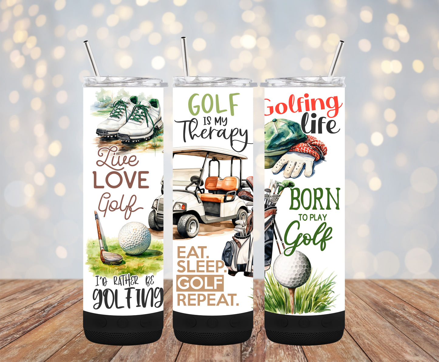 Golfing 20oz Bluetooth Speaker Tumbler