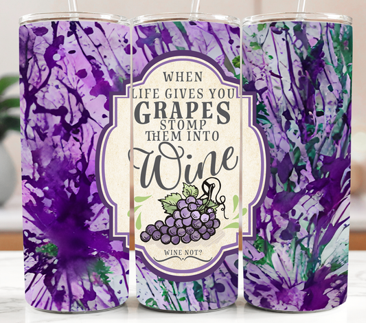 Grapes to Wine 20oz Tumbler
