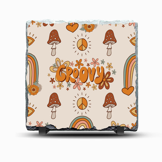 Groovy Design Printed Rock Slate