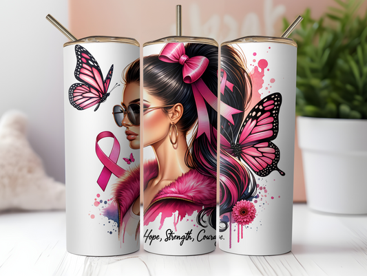 Hope Strength Courage 20oz Tumbler