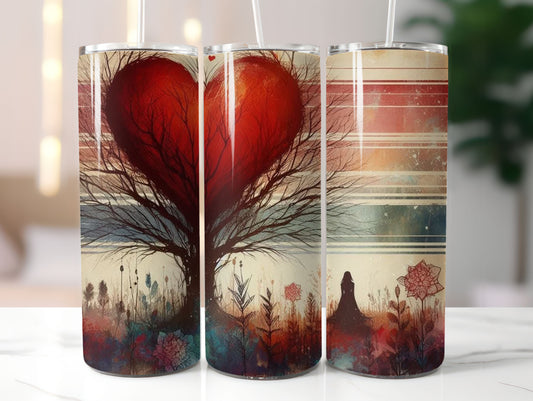 Heart and Tree (2) 20oz Tumbler