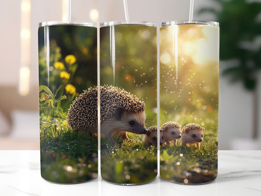 Hedgehog and Babies 20oz Tumbler