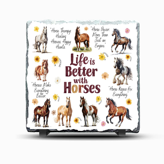 Horse Life is Better with Design Printed Rock Slate