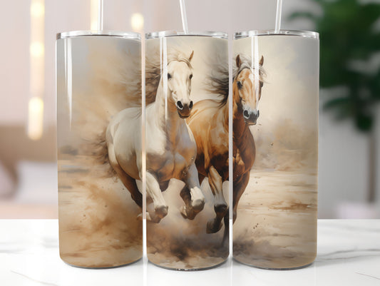 Horses Design 20oz Tumbler