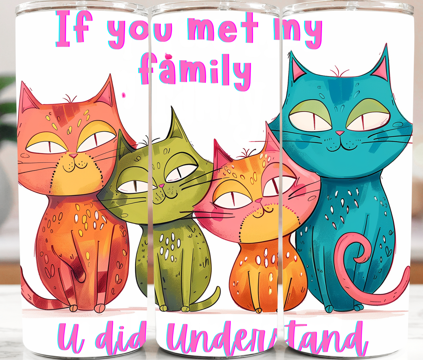 Cat Family 20oz Tumbler