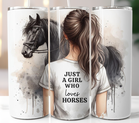 Horse and Girl 20oz Tumbler
