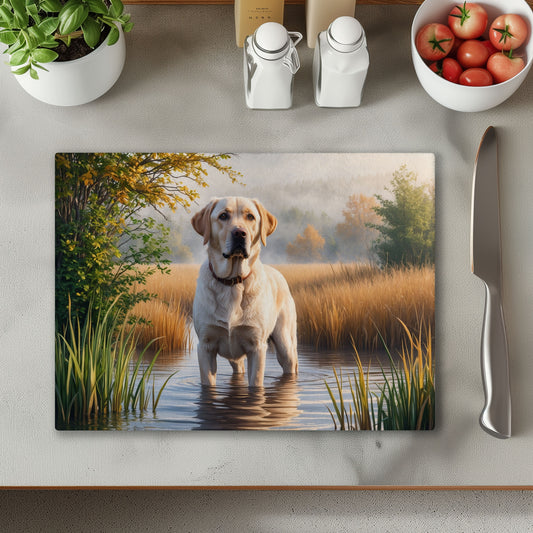 Labrador Glass Chopping Cutting Board
