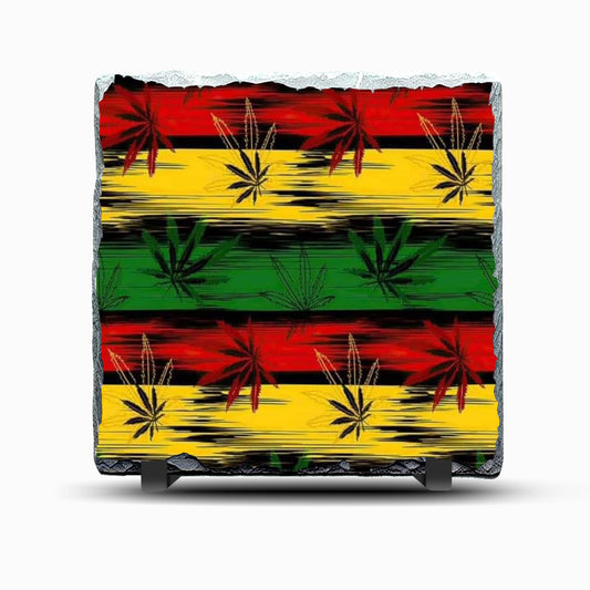 Leaves Design Printed Rock Slate