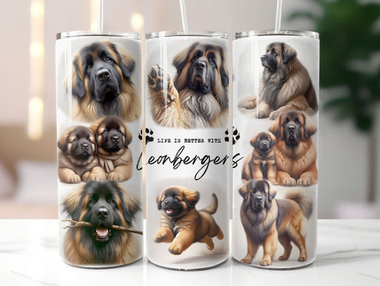 Leonberger Dog Life is Better with 20oz Tumbler