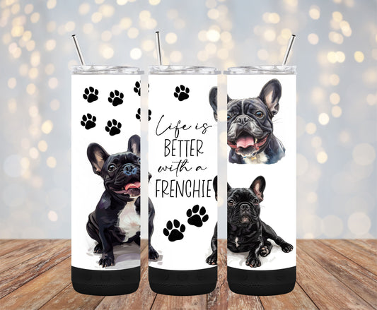 Life with Frenchie 20oz Bluetooth Speaker Tumbler