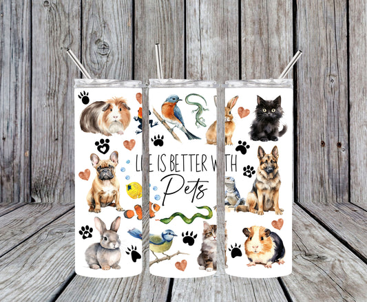 Life Better with Pets 20oz Tumbler