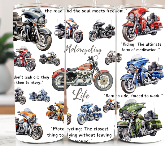 Motorbikes 20oz Tumbler