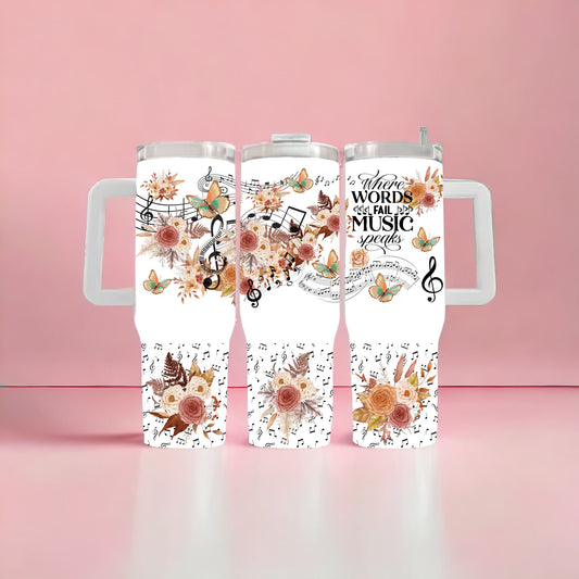 Music Speaks 40oz Tumbler