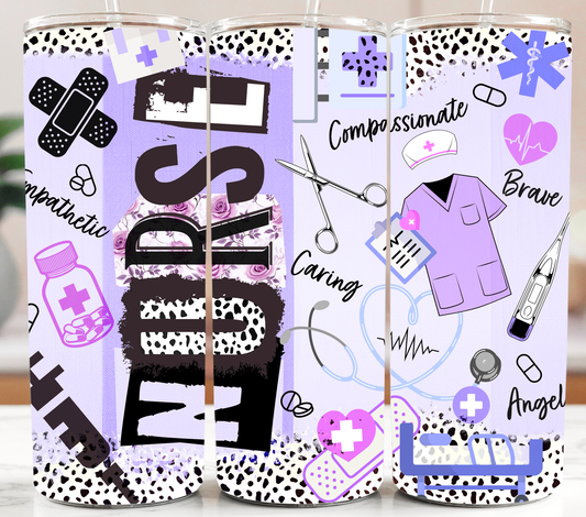 Nurse Purple 20oz Tumbler