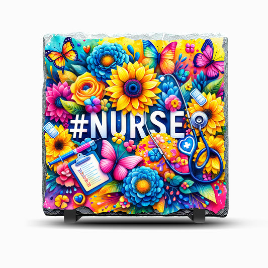 Nurse Design Printed Rock Slate