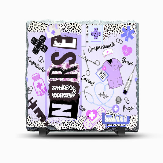 Nurse Design 3 Printed Rock Slate