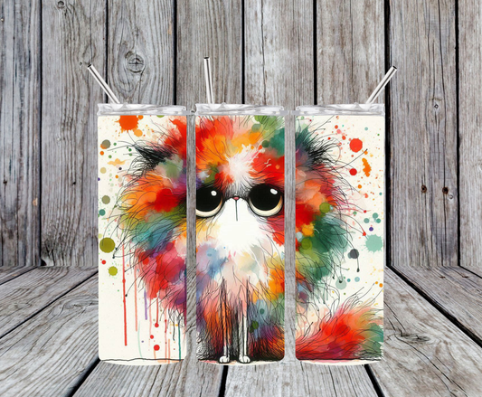 Orange Cat Design 2 20oz Tumbler