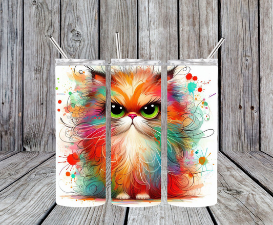 Orange Cat Design 4 20oz Tumbler