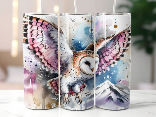 Owl Abstract (4) 20oz Tumbler