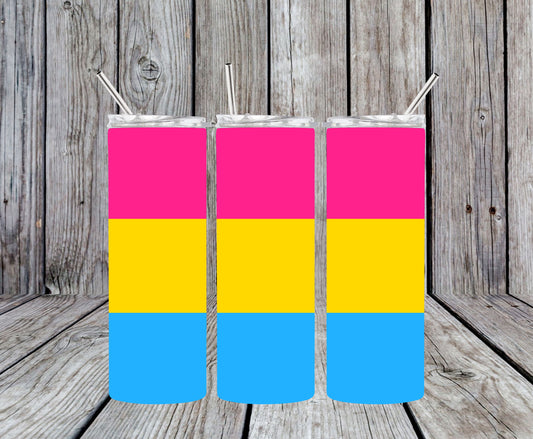 Pansexual Pride Flag Design 20oz Tumbler