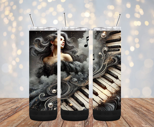 Piano Woman 20oz Bluetooth Speaker Tumbler