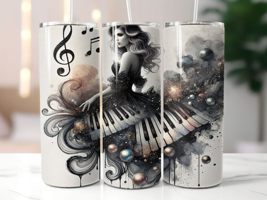 Piano Woman 1 Design 20oz Tumbler