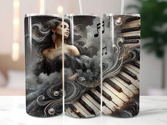 Piano Woman 3 Design 20oz Tumbler