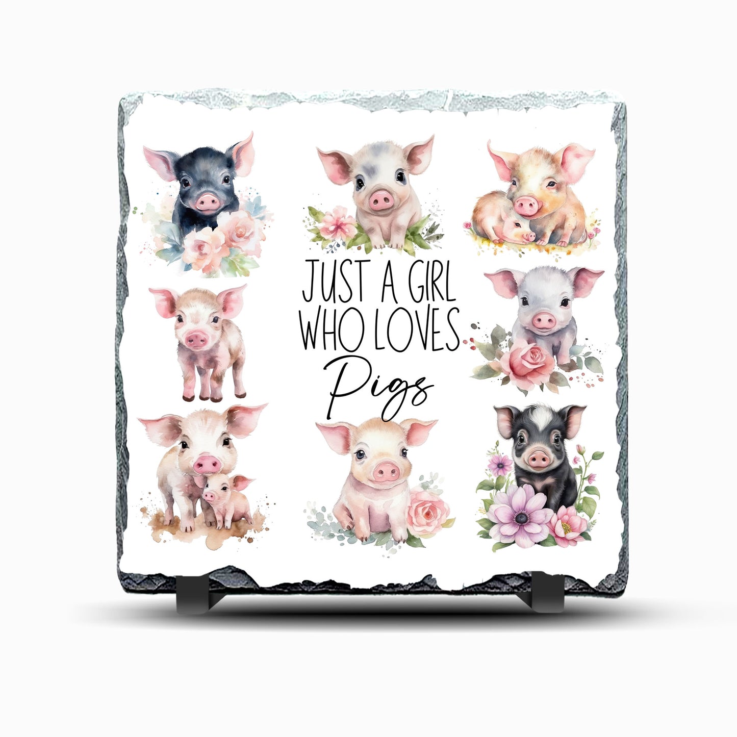 Pigs Design Printed Rock Slate