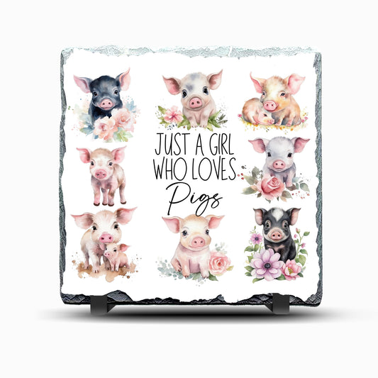 Pigs Design Printed Rock Slate