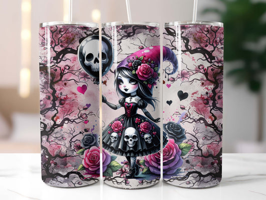 Goth Girl Pink 20oz Tumbler