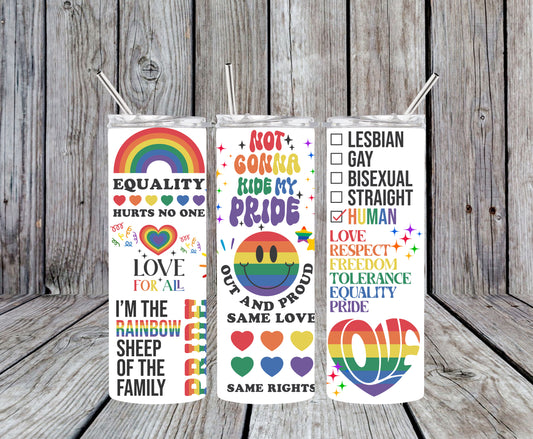 Pride Quotes Design 20oz Tumbler