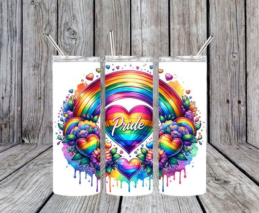 Pride Rainbow Design 20oz Tumbler