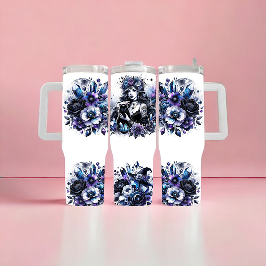 Purple Crystals 40oz Tumbler