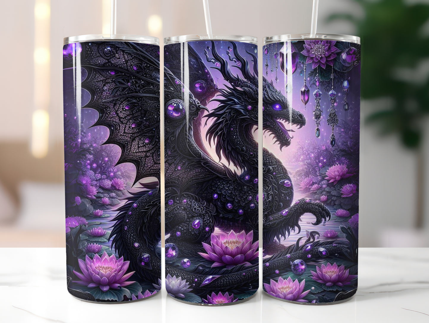Dragon Purple 20oz Tumbler