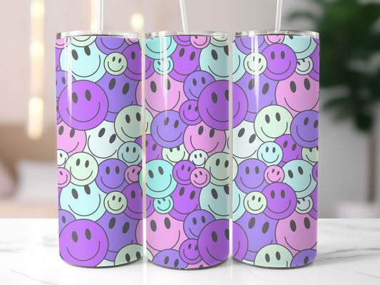 Purple Faces 20oz Tumbler