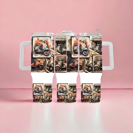Retro Scooter 40oz Tumbler
