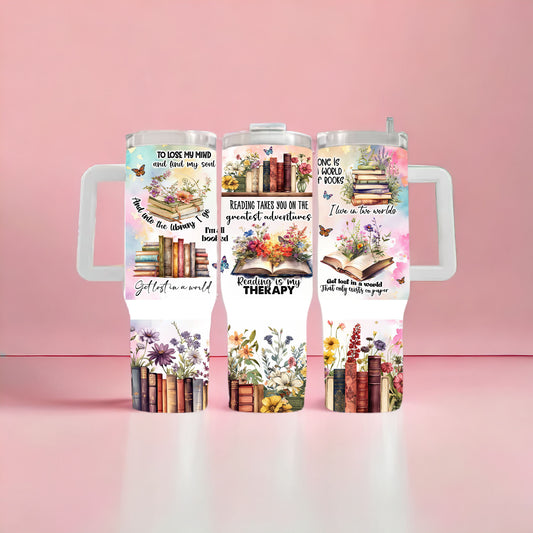 Reading Therapy 40oz Tumbler