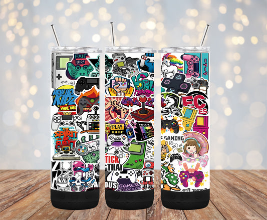Retro Gamer 20oz Bluetooth Speaker Tumbler