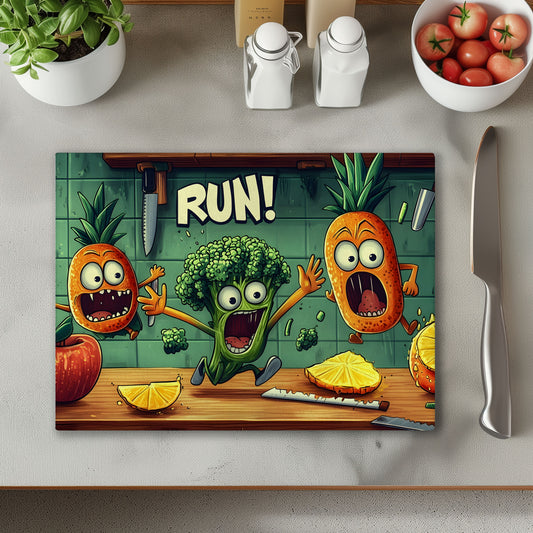Run Glass Chopping Cutting Board