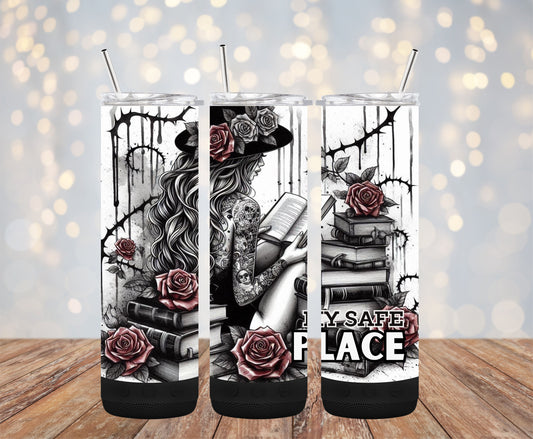 Books Safe Place 20oz Bluetooth Speaker Tumbler