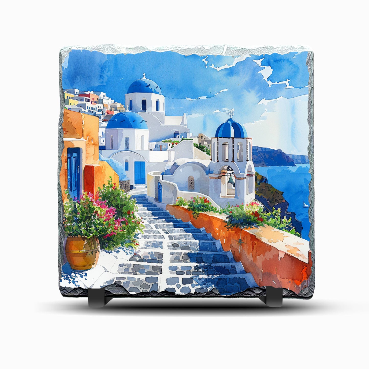 Santorini Design Printed Rock Slate