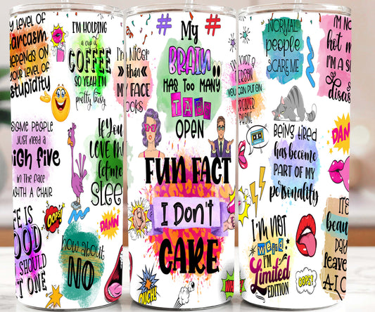 Sarcasm 20oz Tumbler