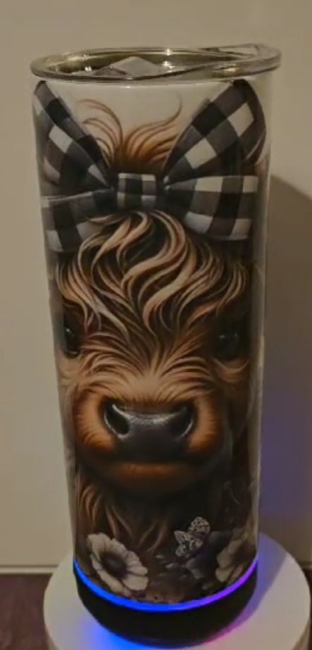 Highland Cow 20oz Bluetooth Speaker Tumbler