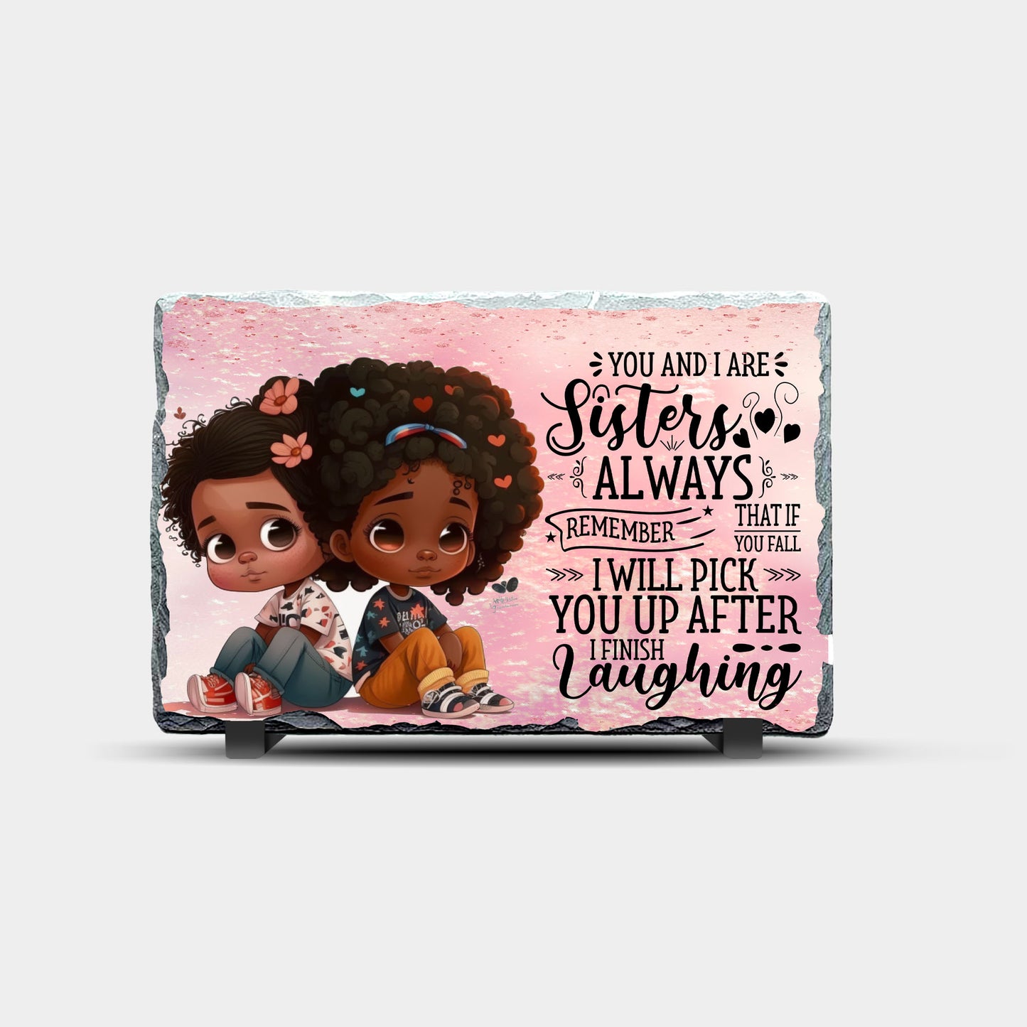 Sisters Design 5 Printed Rock Slate