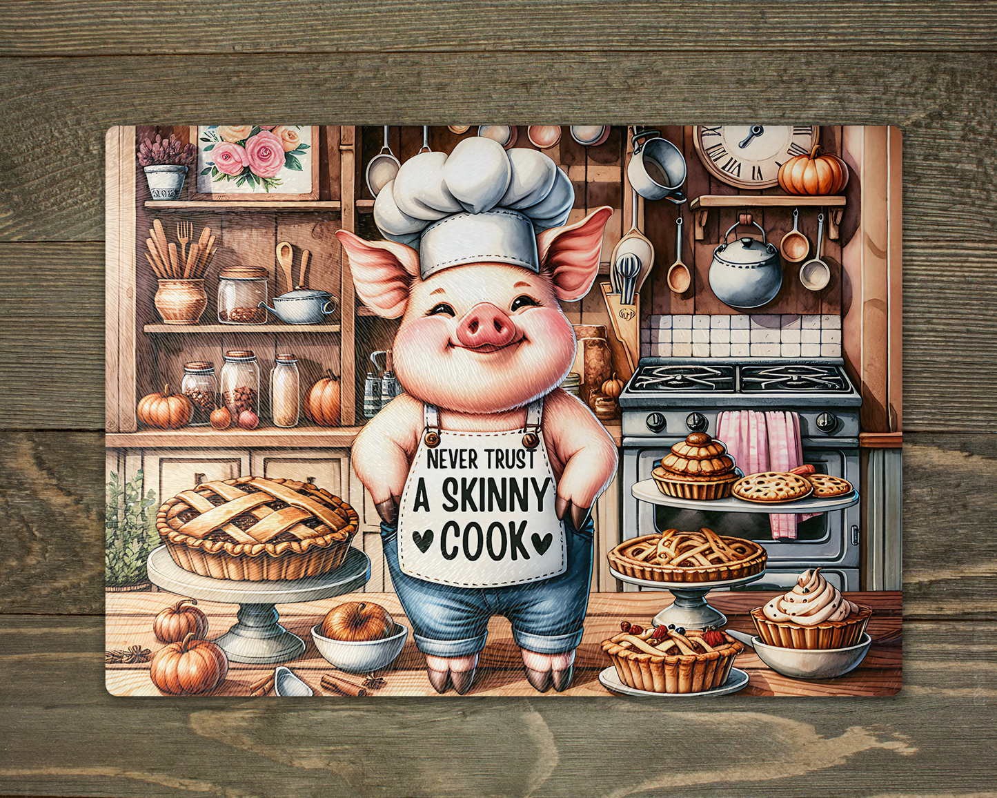 Pig Skinny Cook Chopping Cutting Board
