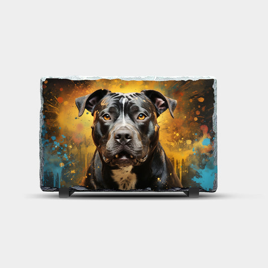 Staffy Design 1 Printed Rock Slate