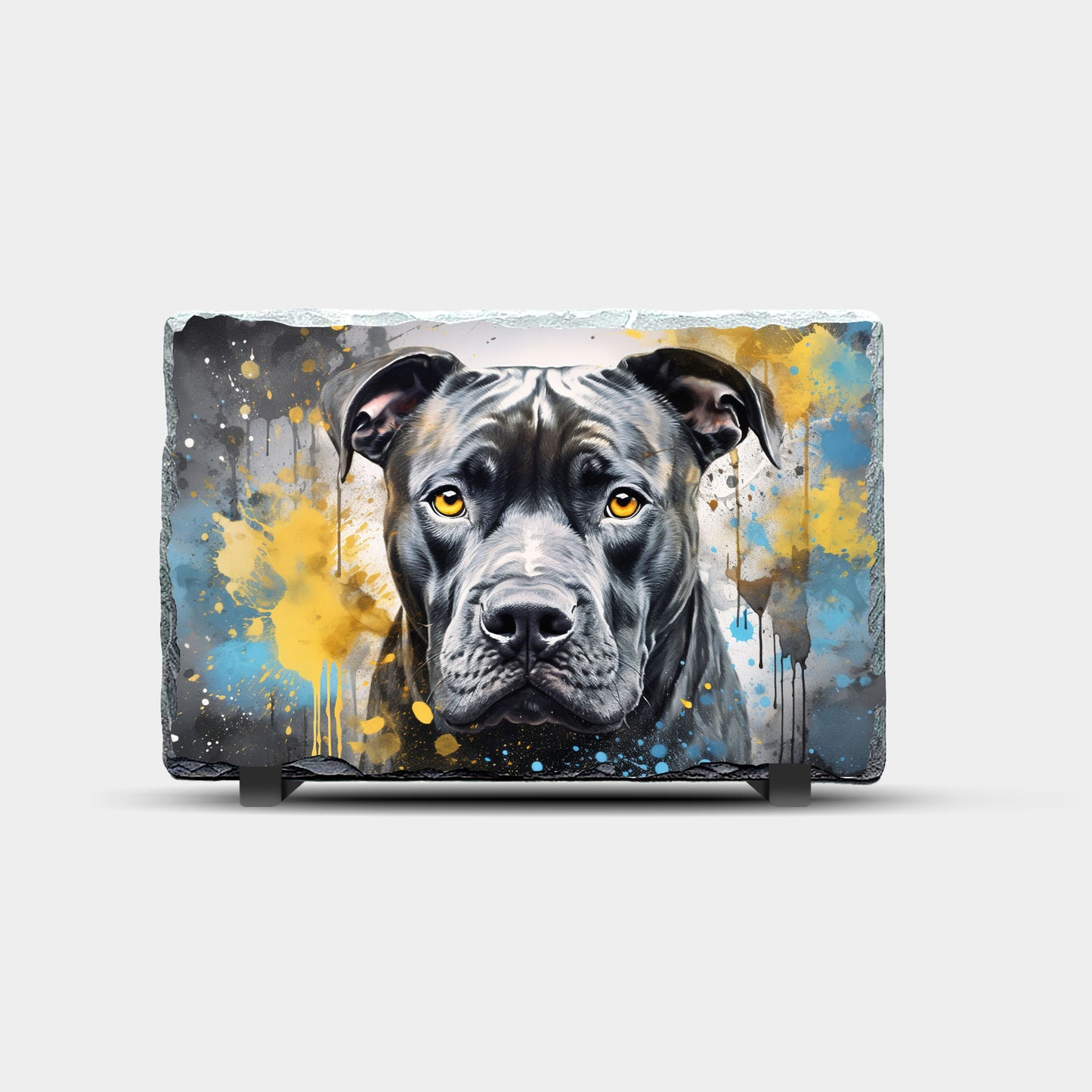 Staffy Design 2 Printed Rock Slate