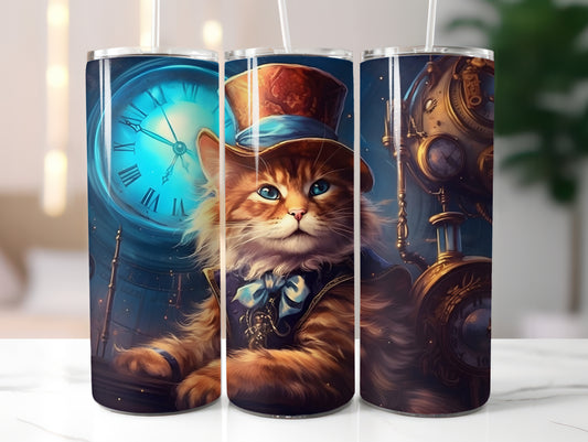 Steampunk Cat 20oz Tumbler